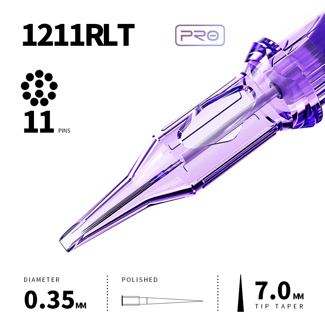 Mast Pro Tattoo Cartridge Naalden RL 20 Stuks Wegwerp Permanente Make-up of Body Art Naalden 0.18/0.25/0.30/0.35 Tattoo Benodigdheden