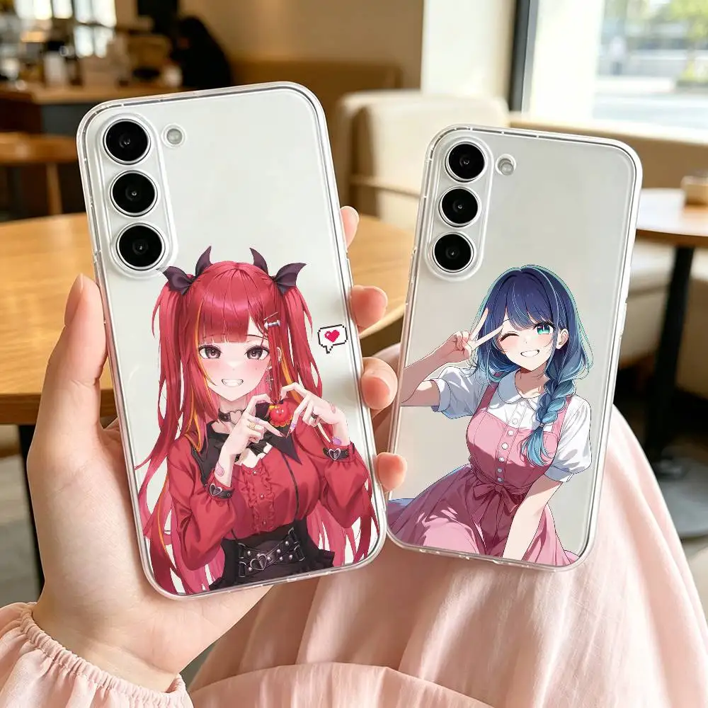 Coque de téléphone VTuber Akane L-Lize pour Samsung A10, 12, 20, 21S, 30, 31, 40, 50, 51, 52, 70, 71, coque transparente, cadeau.