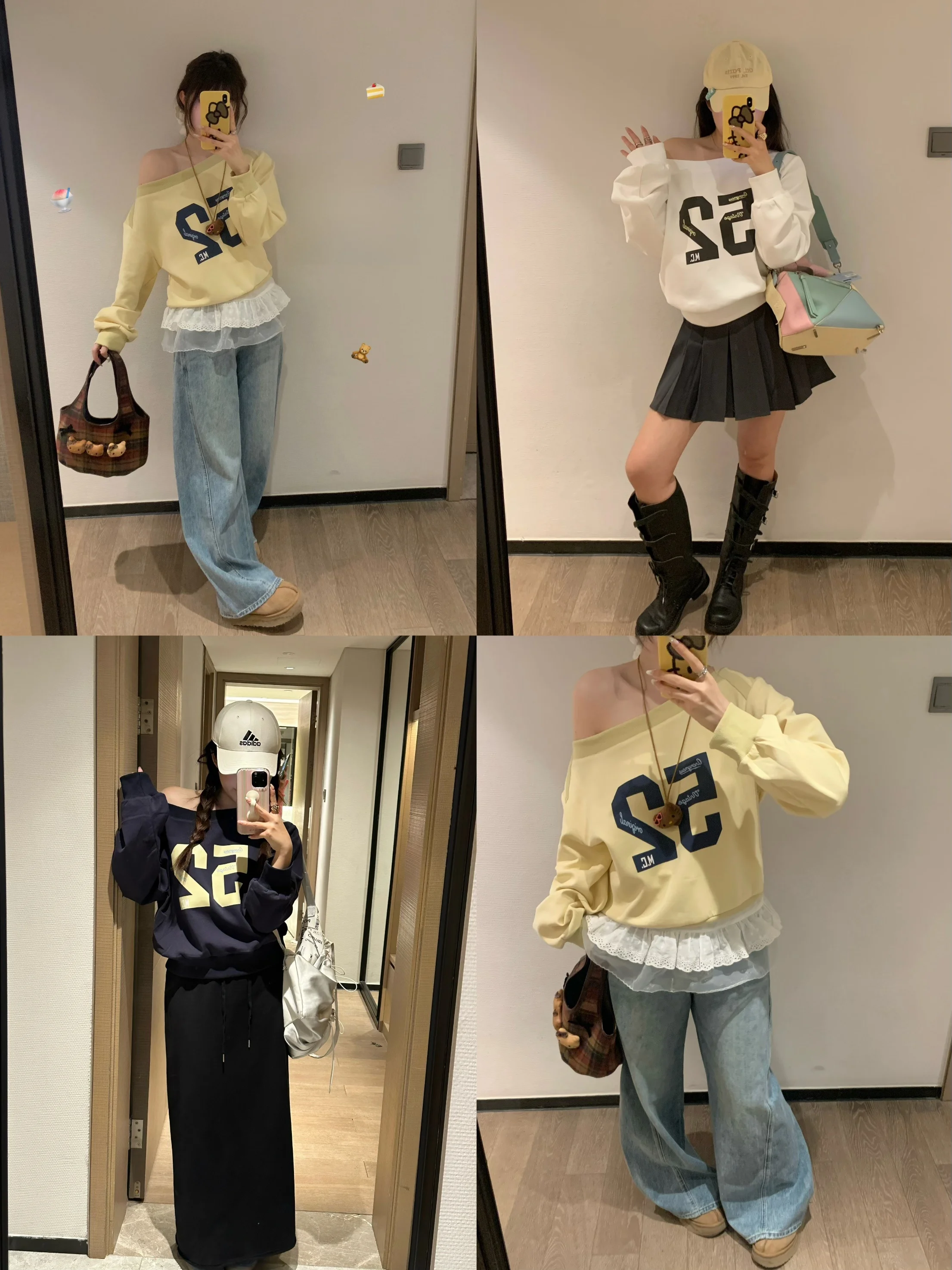 

Женский свитшот с принтом Xiao en Meimei American Sle, свободный крой, длинный рукав, весна-лето, новинка