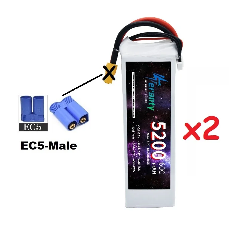 3S Lipo Batterij 11.1V 5200Mah 60c Voor Rc Auto Quadcopter Drone Vliegtuig Helikopter Met Xt60 Deans T Xt90 Ec5 11.1V Batterij