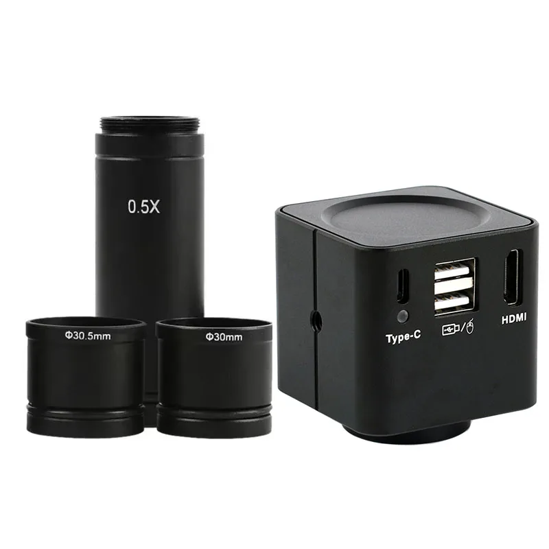 Eakins 4K 2K 48MP 1080P 55MP HDMI USB Elektronisches Okular Videomikroskop Kamera Montagegröße 23,2 mm mit Ringadaptern 30 mm 30,5 mm 10