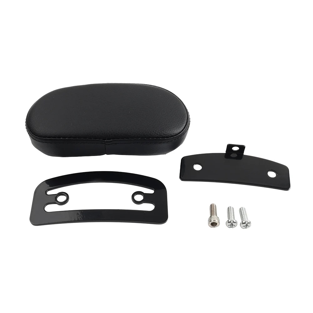 1Pc Motorbike Mini Sissy Bar Backrest Pad PU Leather Black For Harley All Models Softail Springer Dyna Sportster 52513-94