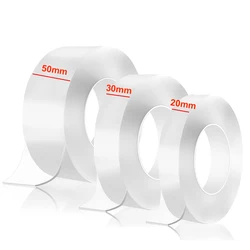20/30/50mm Width Nano Tape 1-10m Extra Strong Double-sided Adhesive Tape Removable Waterproof Mounting Tape for Walls Poster