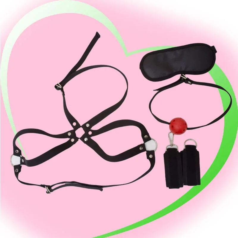 4 PCS Set Sex Toys For Women Couple BDSM Bondage Lingerie Handcuffs Whip Gag Adult Games Accessories Chastity Eroticos Sex Shop