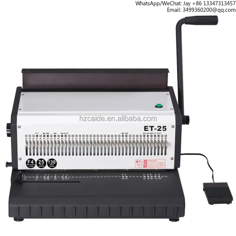 

WD-ET25 Настольный многофункциональный блокнот формата А4, электрическая машина для переплета проводов для календаря