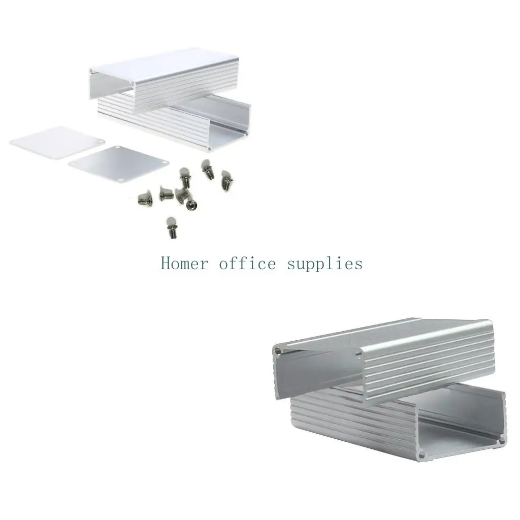 

K43B Extruded Project Enclosure Metal Waterproof Electric Box Aluminum Power Amplifier Chassis 3.94x1.81x1.81in(LxWxH)