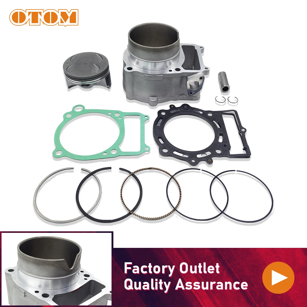 OTOM Motorcycle Engine Cylinder Kits 94.5mm 4 Valve 450CC Cylinder Block Gasket Piston Rings For ZONGSHEN NC450 KAYO T6 BSE J5