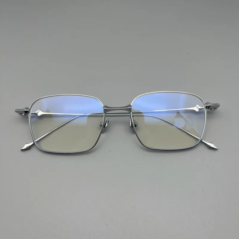 

Titanium GM Glasses Frame Men New Brand Design Square Eyeglasses High-end Quality Ultralight AB Korean Business Eyewear