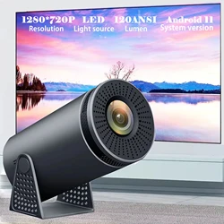 Projector H300 4K Android 11 Dual Wifi6 120ANSI RK3326 Quad Core BT5.0 1280*720P Home Cinema Portable Outdoor Projetor