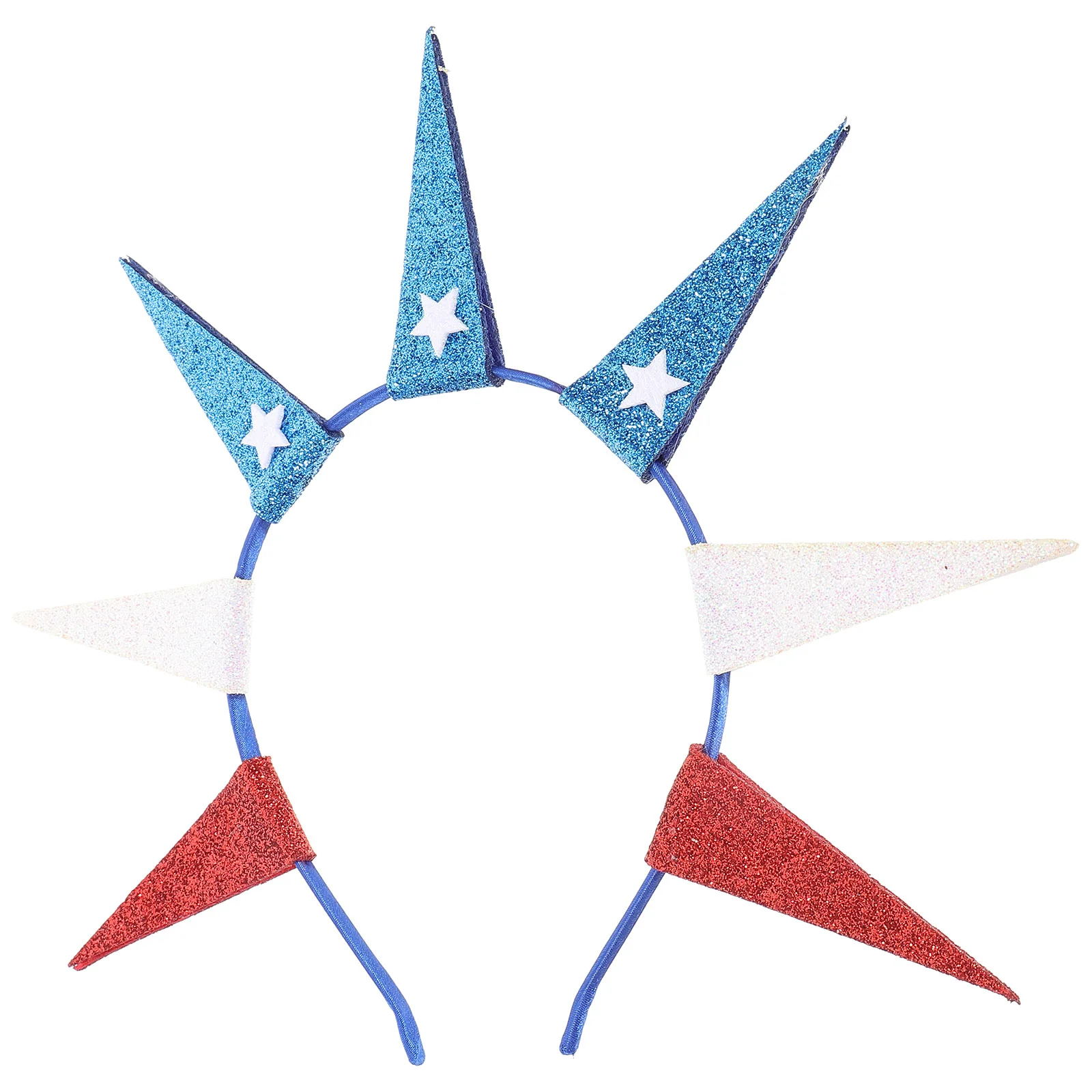 

1 pcs Sparkling Star Headpiece Independence Day Decorative Headband Patriotic Party Supplies 4th of July Decor