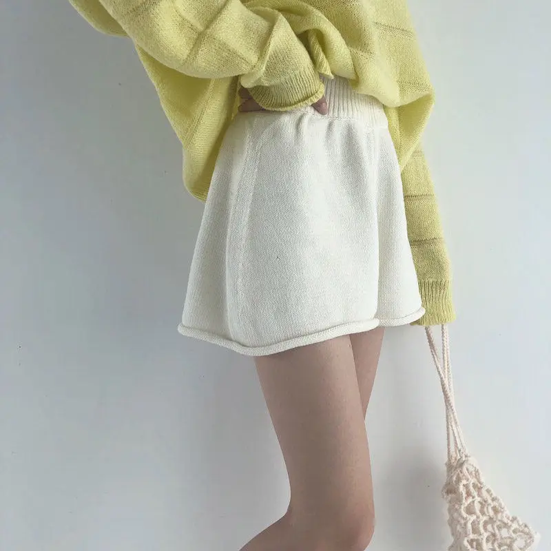 Shorts femmes tout Match solide populaire Simple collège taille haute belle femme à la mode élégant doux Streetwear Ulzzang Ins 2025