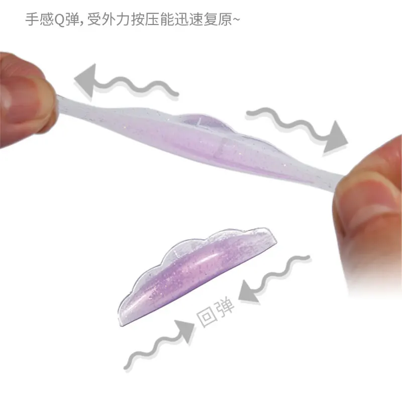 5Pairs Self-Adhesive Eyelash Perm Pads Soft Silicone Lashes Rods Shield Lifting 3D Lash Curler Accessories Makeup Tool