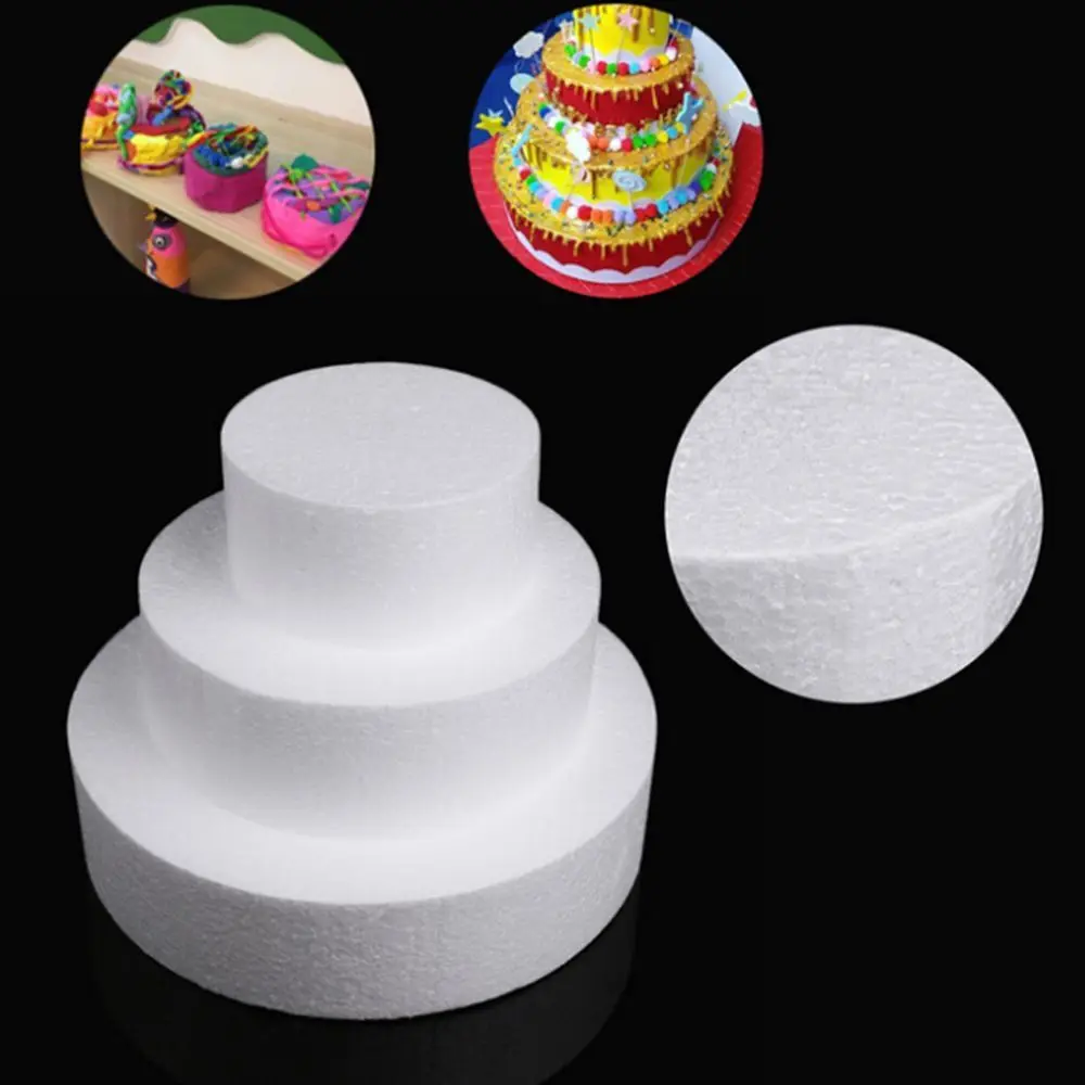 

4/6/8 Inch Wedding Party Decor Polystyrene Mould Styrofoam Foam Sugarcraft Cake Dummy Modelling
