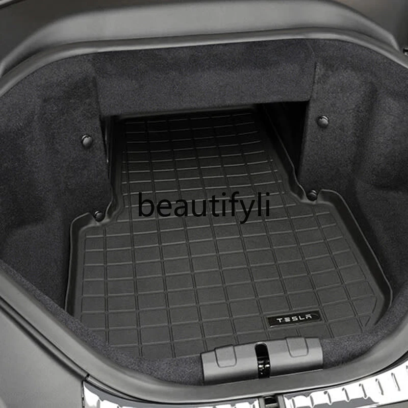 All weather car front box floor mat storage box mat model s (2012-2020)