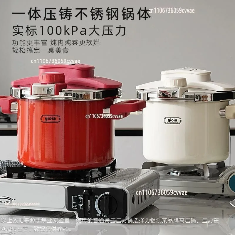 Pressure cooker gas stainless steel enamel enamel 6L safety pressure cooker induction cooker universal distribution