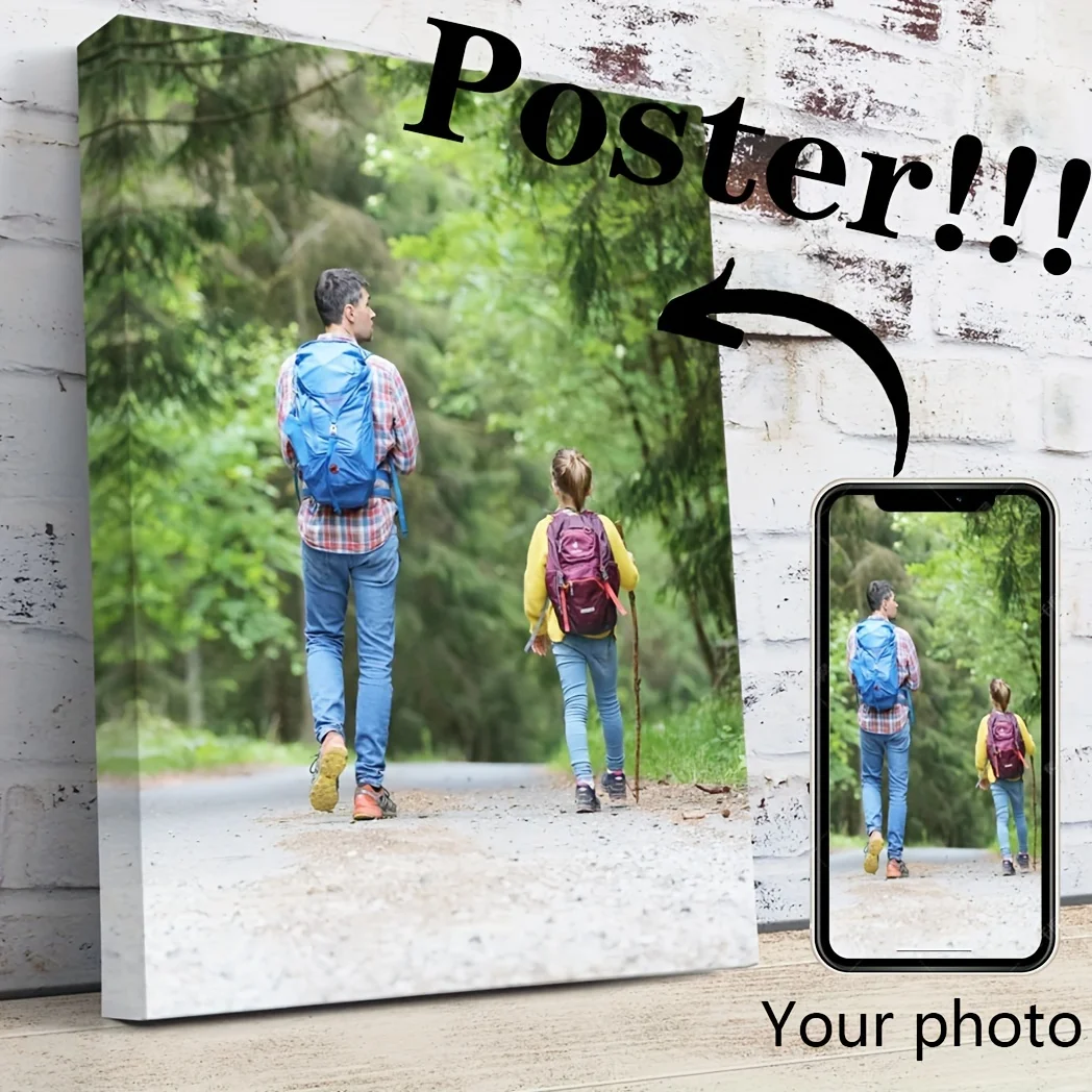 Personal Custom Unframed Canvas Painting Custom Photo Print Wall Poster Multi-panel Combination Art For Living Room Bedroom