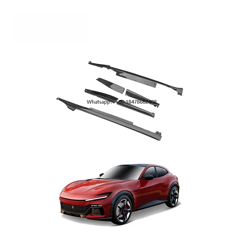 

OEM Style Full Dry Carbon Fiber Glossy Black Side Skirt for 2023+ for Purosangue FUV New Condition