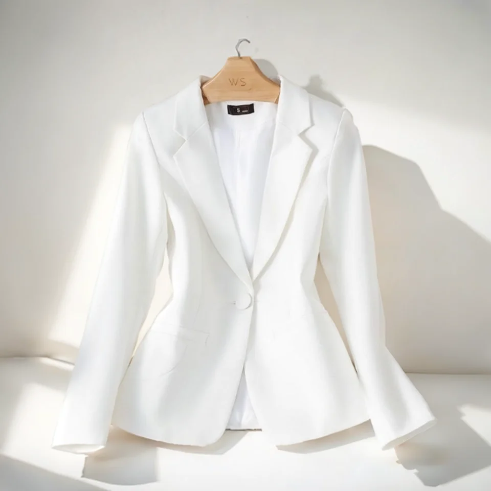 

Blazers Womans Fitted Leather Tuxedo Wedding Modest Edge Stitch Embroider Floral Decor Cuffs Pure Soft Breathable Outerwears New