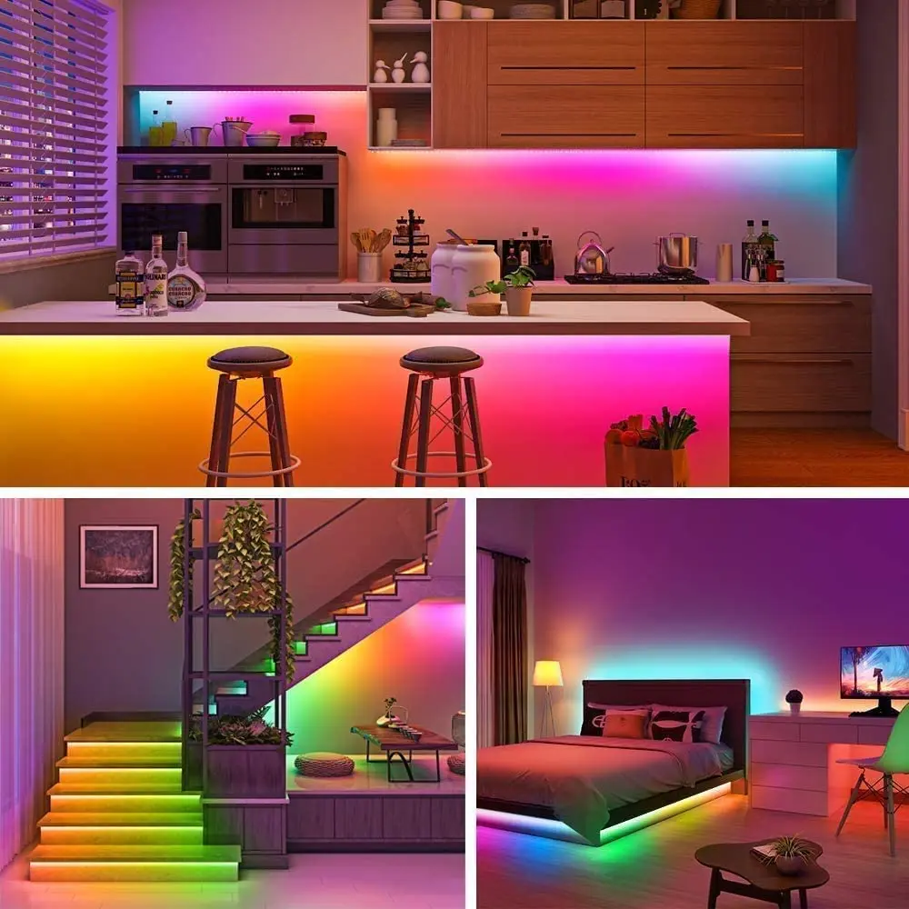 Imagem -05 - Wifi Tuya Rgb Tira de Luz de Neon Inteligente Impermeável Flexível Pode Ser Usado para Vestir Festa