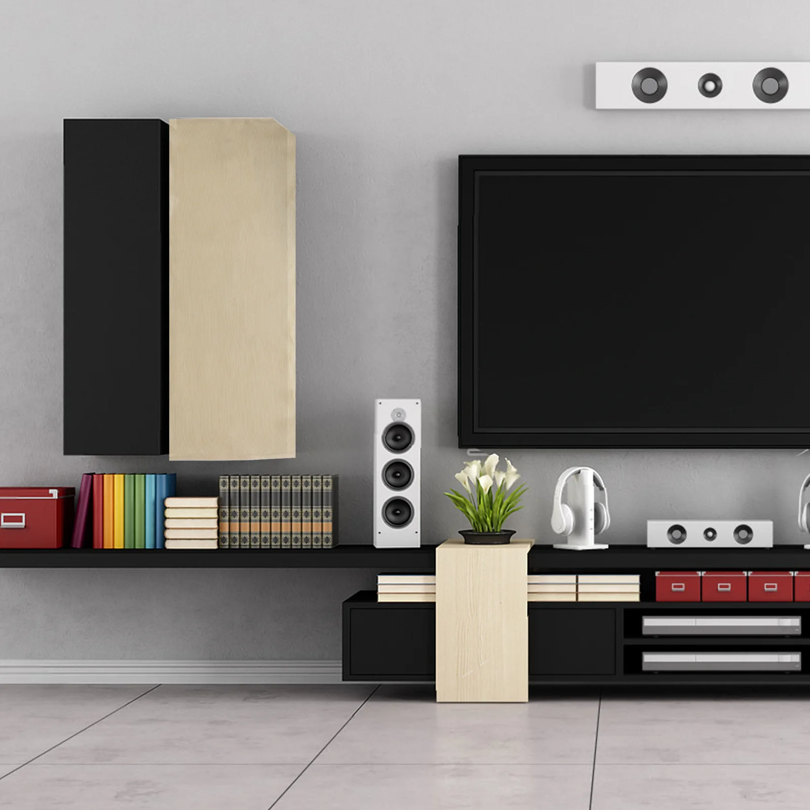 

155X56Cm Speaker Grill Cloth Rectangle Acoustic Mesh Fabric For Home Audio Systems Dustproof Protective Cover Stereo