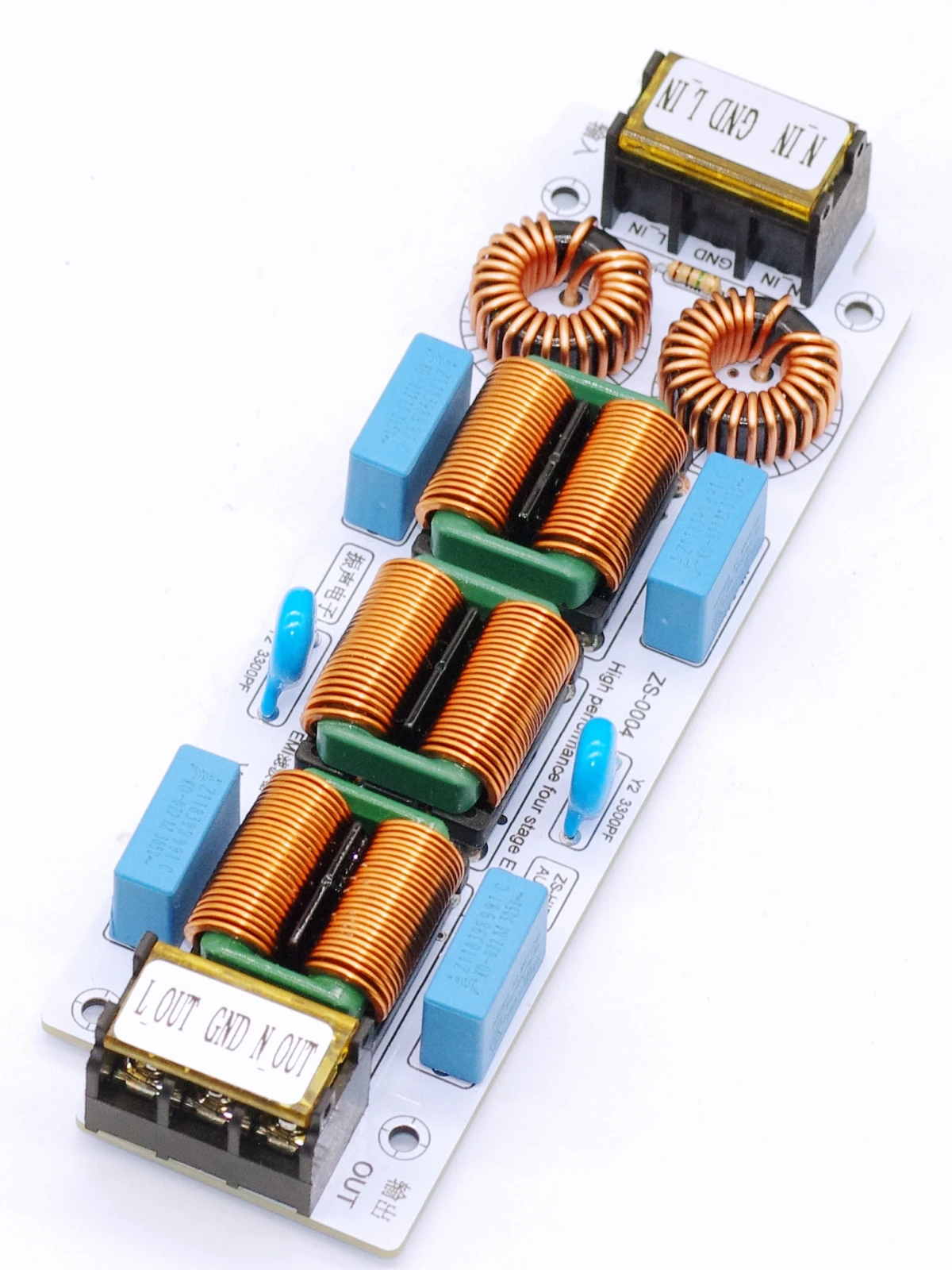 AC 220V EMI Electromagnetic Interference Filter Suppressor Differential Mode Common Mode Power Supply EMC Audio Amplifier