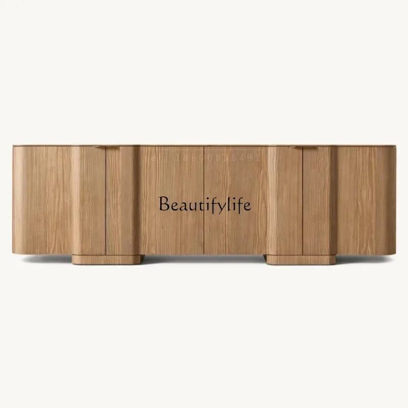 

FG11American simple solid wood TV cabinet living room furniture dining room side cabinet