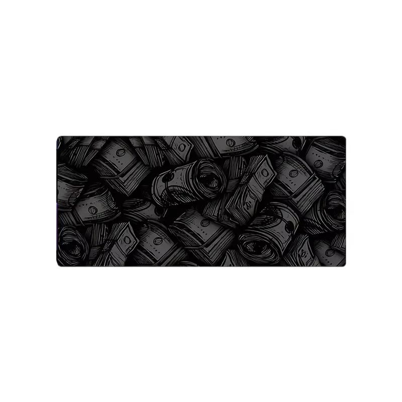 لوحة ماوس ألعاب عصرية بنمط الأوراق النقدية، لوحة مفاتيح كبيرة، لوحة ماوس توبوغرافية للوحة المفاتيح مع حصيرة طاولة مضادة للانزلاق #4