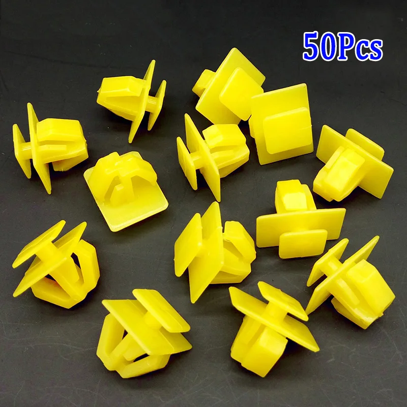 Practical Useful Fasteners Clips Trim Push Rivet Yellow Auto Bumper Fender For Hyundai 87758-35000 Santa  Practical