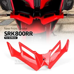 For QJMotor SRK800RR SRK 800 RR Fairing Winglet Aerodynamic Wing Cover Trim  Motorcycle Accessories Front Downforce Spoilers