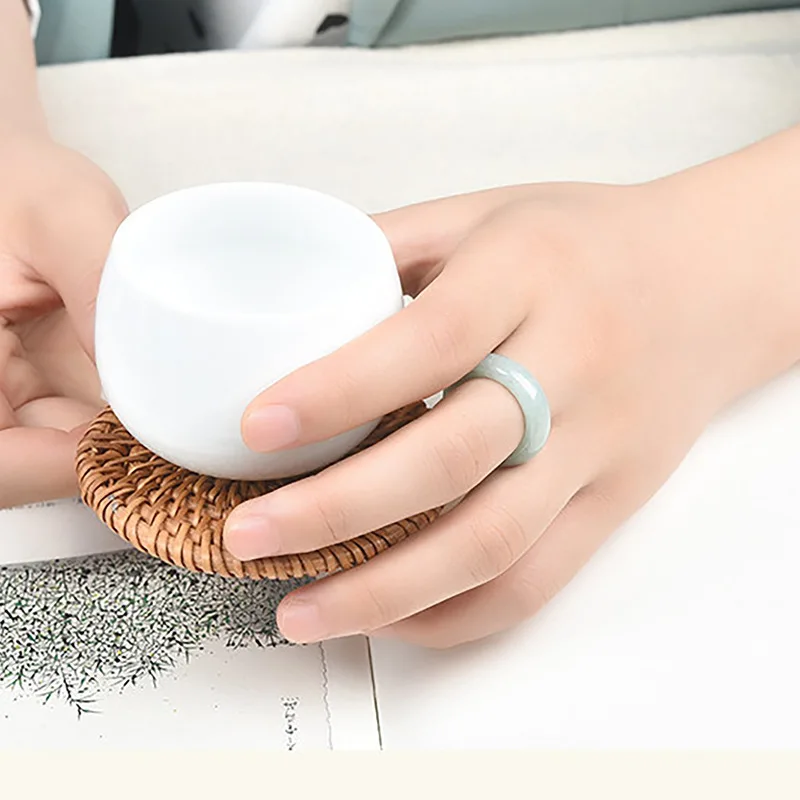 ميانمار الطبيعية A-الصف الجاديت الدائري للجنسين زوجين خواتم