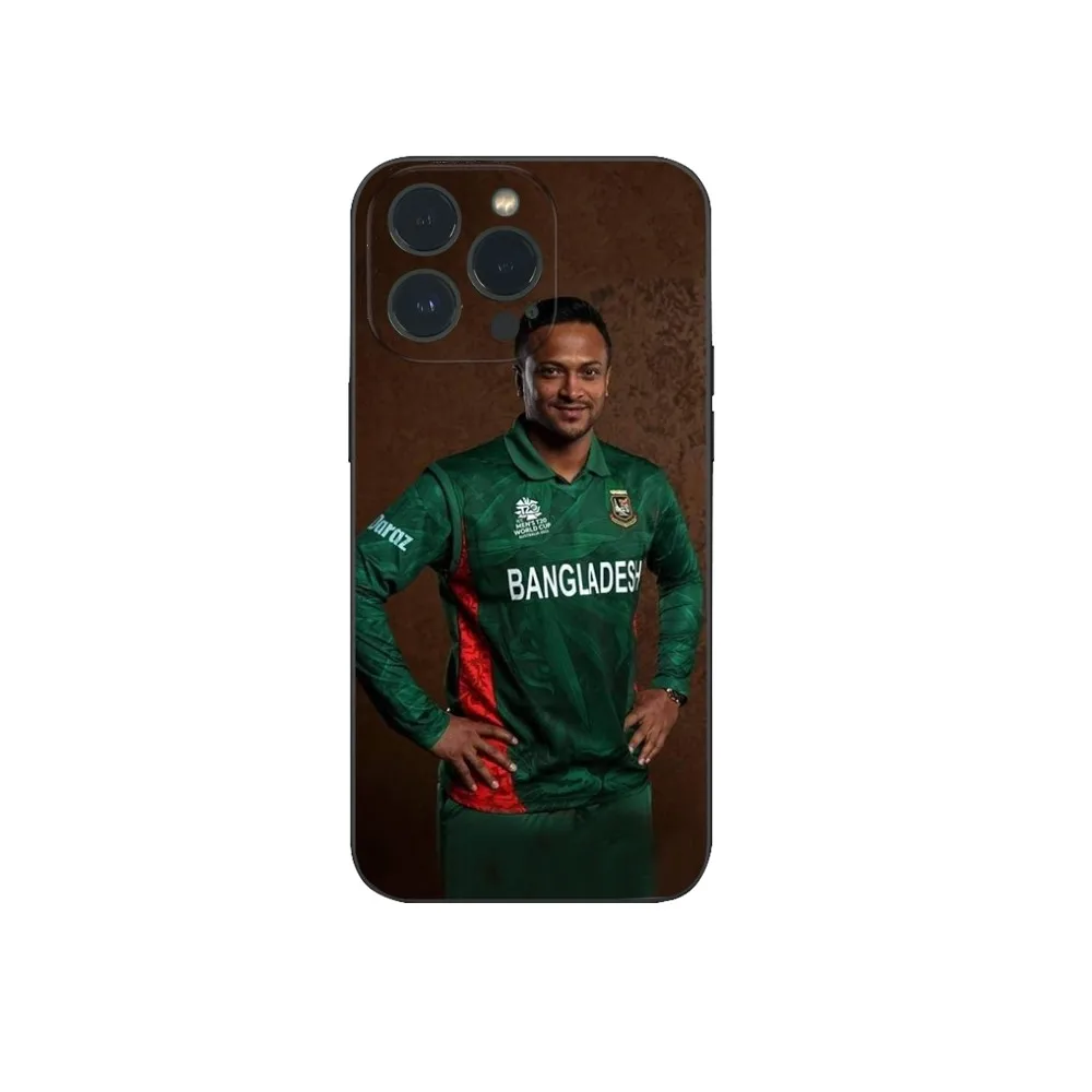 Cricketer Shakib Al Hasan Phone Case For IPhone16 15 14 13 12 Mini 11 Pro XS Max X XR SE5 6 7 8 Plus Soft Silicone Cover