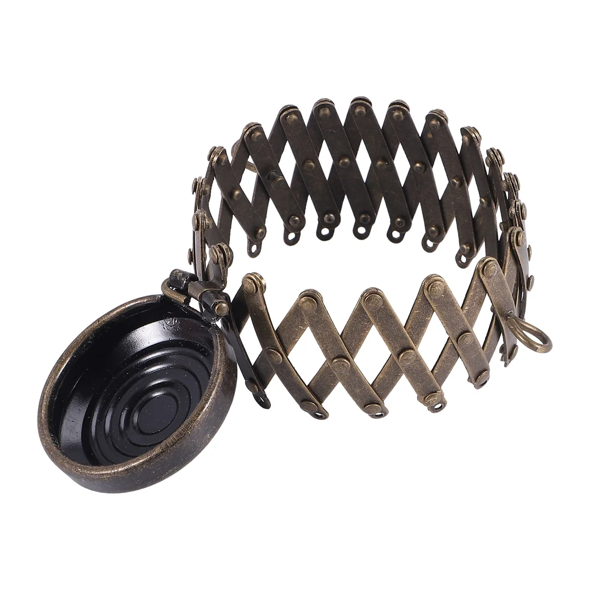 

ABQR Round Finish Bags Hardware Purse Frame Parts Pen Bag Clutch Frame Clasp Coin Cylinder Purse Accessories(Bronze)