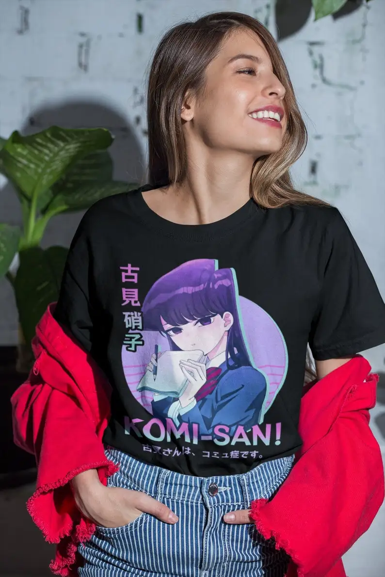 Unisex Komi Can't Communicate Anime T-Shirt, Manga Waifu Shirt