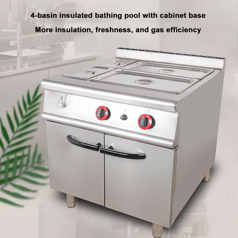 Commercial Gas Warming Cabinet Vertical Design Soup Basin Food Preparation Holding Food Warmer Cabinetpromote sales