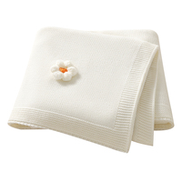 100*80cm Baby Blankets Newborn Infant Girls Floral Knitting Stroller Bassinet Swaddle Wrap Quilts Toddler Throwing Playing Plaid