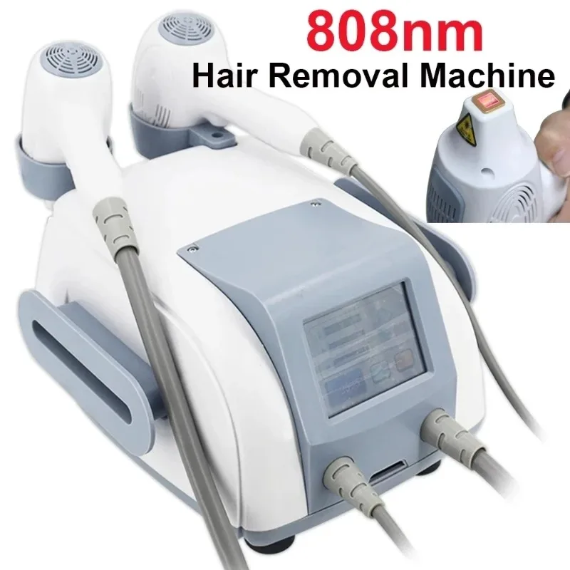 808nm Diode Laser Ice 2 in 1 Hair Removal Machine Professional Compress Depilation Instrument Skin Care Beauty Device New