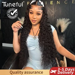 13x6 Exotic Jerry Curly Wave HD Lace Front Human Hair Wigs Pre Plucked Lace Frontal Wigs 30 Inch Long Water Curly Human Hair Wig