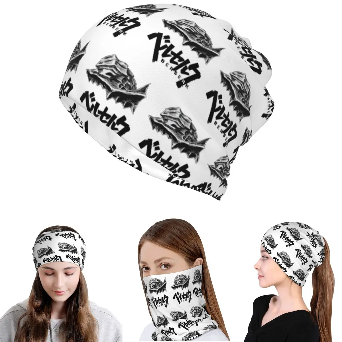 

Berserk Sacrifice Mark Demon Sword And Magic Bandana Neck Cover Wrap Scarf Multi-use Balaclava Beanies Hat Unisex All Season