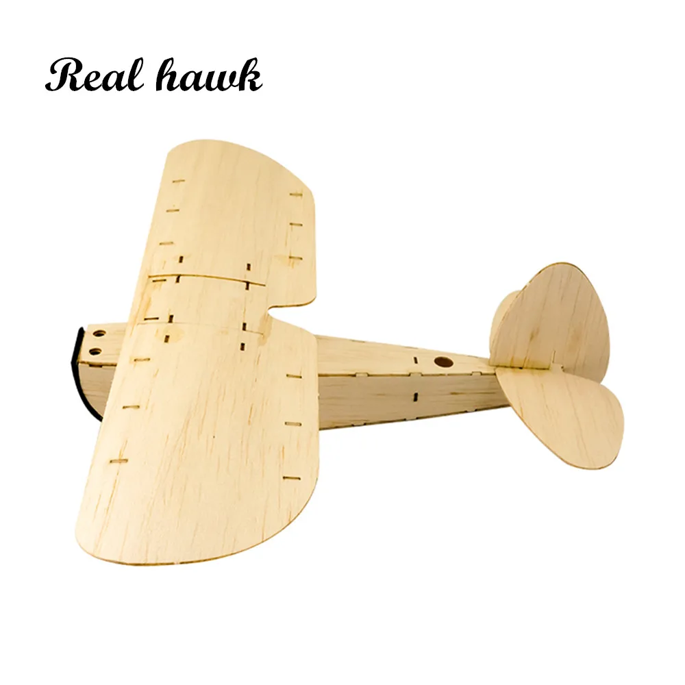 Real Hawk Balsawood Free Flight Airplane ZYO-6 Wood Plane Model Boys Christmas Gift