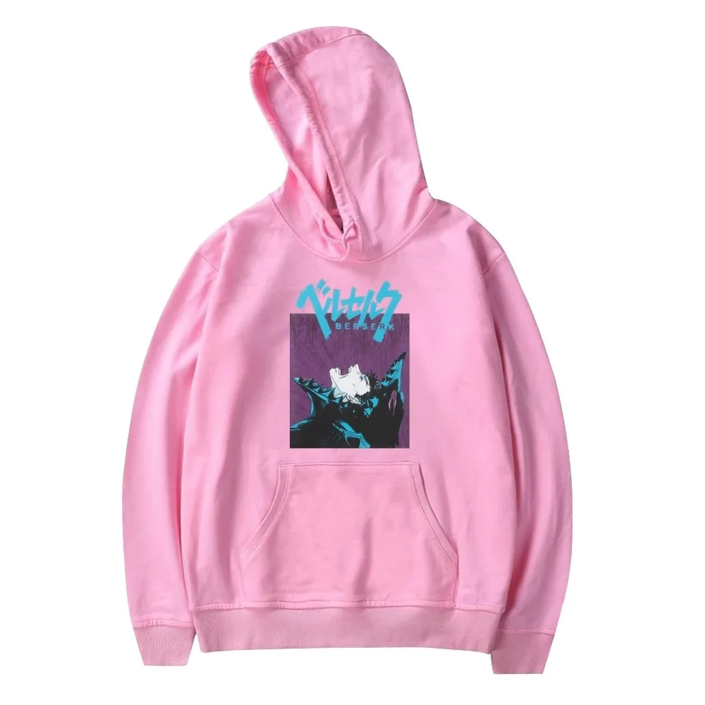 Berserk anime hoodie moletom com capuz das mulheres dos homens com capuz manga longa harajuku pulôver roupas 2024