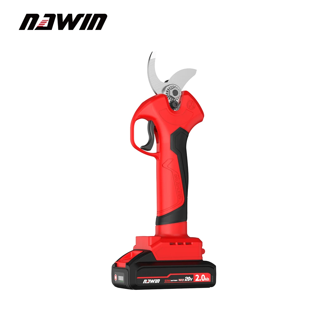 Imagem -03 - Nawin 20v sem Fio Brushless Tesouras de Poda Elétricas Secateur Podador Árvore Bonsai Cortador Ramos de Lítio-íon Tesoura Ferramenta de Jardim