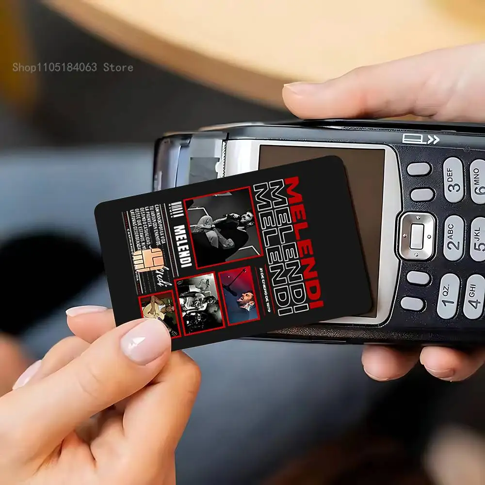 ملصقات المغني لخصم الخصم فيزا الائتمان وبطاقة شحن البنك والحافلة المترو المقاومة للماء ملصق ميلندي الإسباني لتزيين الملصقات