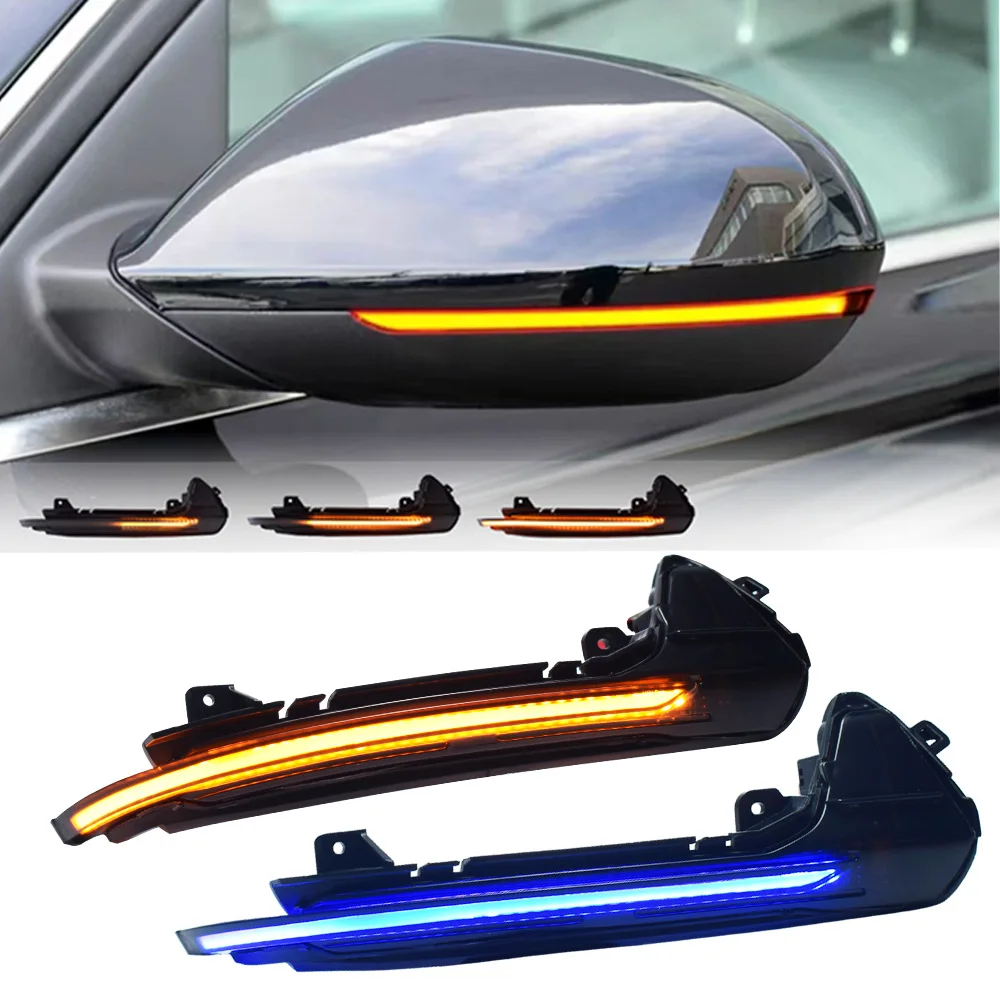 2x LED Side Wing Rearview Mirror Indicator Blinker Repeater For Audi A6 C7 C7.5 RS6 S6 4G 2012-2018 Dynamic Turn Signal Light