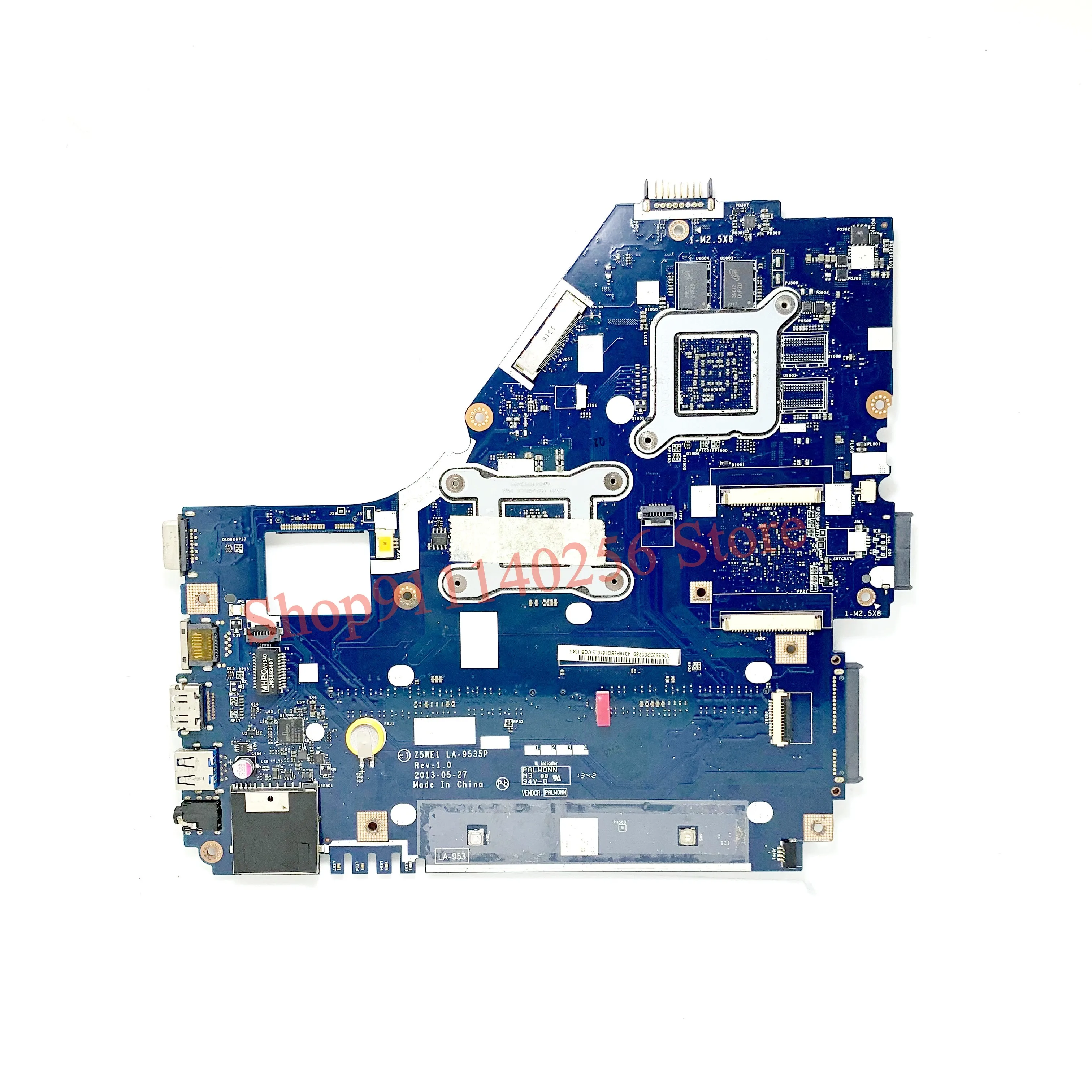 Mainboard Z5WE1 LA-9535P With SR0N9 I3-3217U CPU For ACER E1-570 E1-570G Laptop Motherboard N14P-GV2-B-A1 GPU 100%Full Tested OK