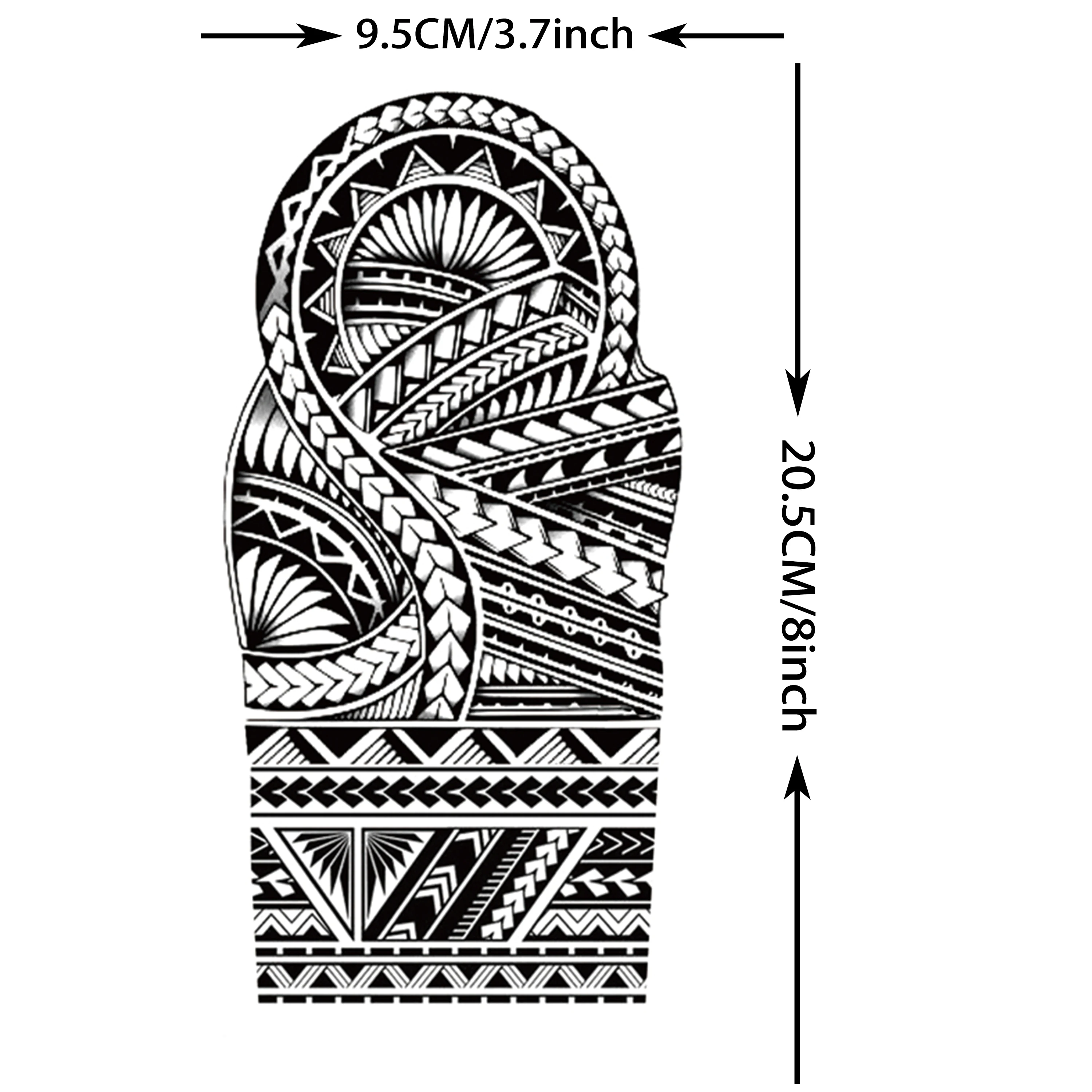 1 Sheet Maori Tribal Totem Temporary Tattoos For Men Adults Women Fake Tattoo Sticker Sleeve Waterproof India Tatoo