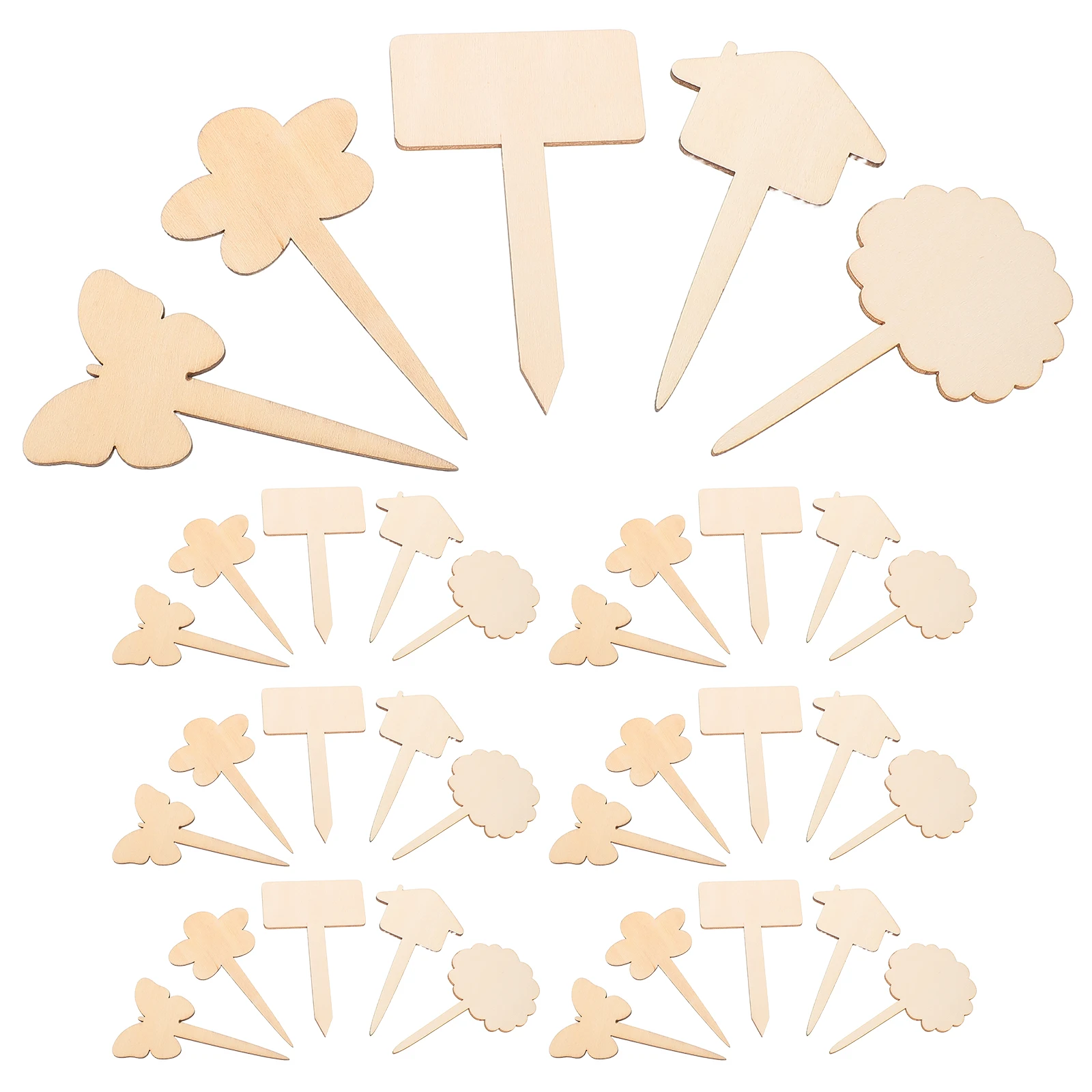 

50 шт. деревянные этикетки для садоводства DIY маркеры для цветочных горшков устойчивые к атмосферным воздействиям прямоугольные маркеры для растений сочные бирки для использования в саду