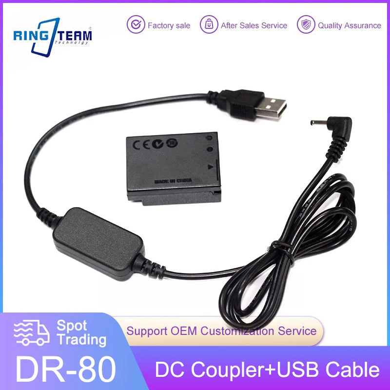 

DR-80 DR80 DC Coupler NB-10L Dummy Battery + CA-PS700 USB Power Adapter Cable For Canon G1X G3X G15 G16 SX40 SX50 SX50HS SX60HS