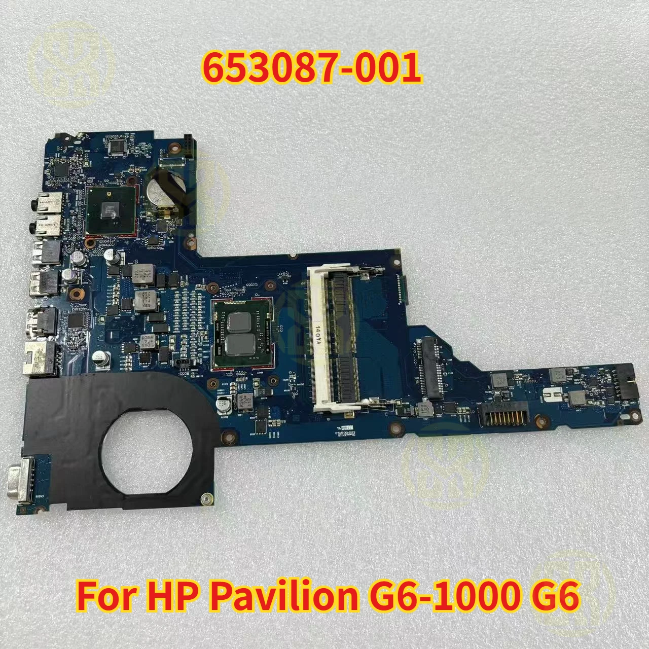

653087-001 для ноутбука HP Pavilion G6-1000 G6, материнская плата с процессором I3-370M, 2,4 ГГц, HM55 DDR3, тест в порядке