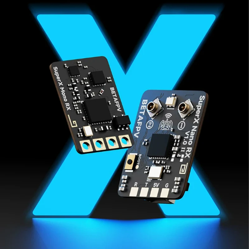 BETAFPV SuperX GemX Gemini ELRS True Diversity Dual Band RX Module, Long Range Accessory for FPV Long Range Racing Drones