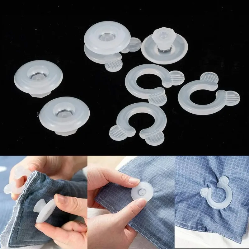 Plastic Duvet Comforter Clips,Durable Comforter Clamp,Bed Duvet Fastener,Home Holder, Sheet Clip,Blanket Cover Tool,2Pcs,4Pcs